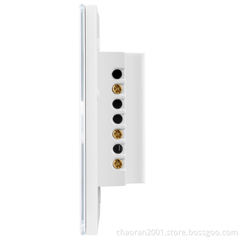 White Voice Control Wifi Electrical Smart Light Glass Panel Touch Switch